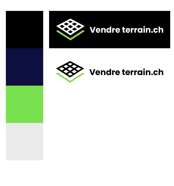 Vendreterrain — logo et couleurs