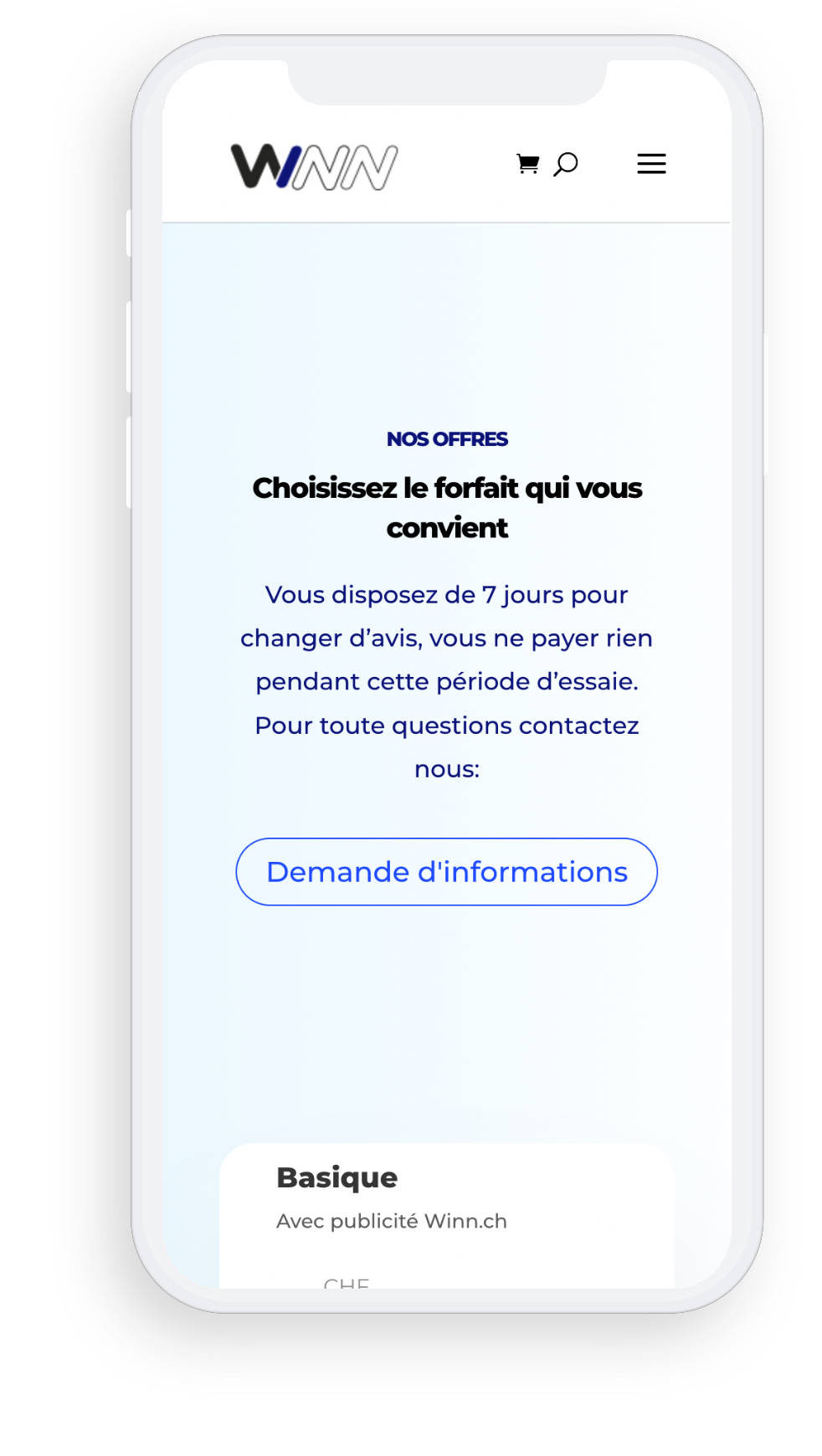 Winn — offres sur mobile